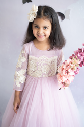 Chantilly tulle gown